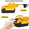 Power Wheels Adapter Battery Adapter For Dewalt/Milwaukee 18V 20V Battery 12AWG Wire Power Connector With Fuse DIY Tool