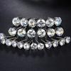 Cubic 24pcs Womens Exquisite Big Zircon Crystal Stud Earrings Sterling Silver
