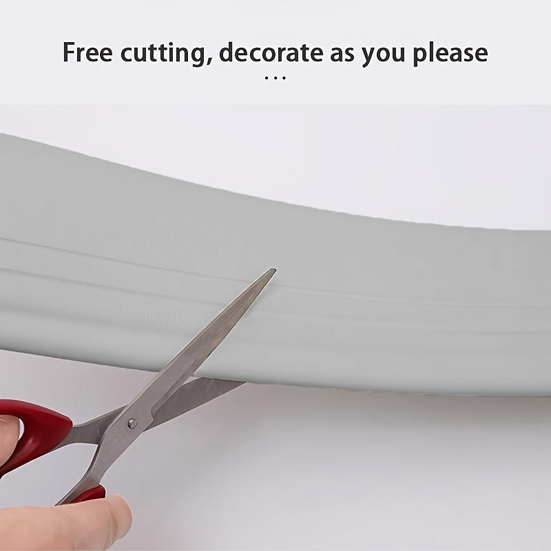 3M Self adhesive Skirting Line Waterproof Enclosure 3D Wall Sticker Thickened Anti-collision Kid's Corner Line Decoration