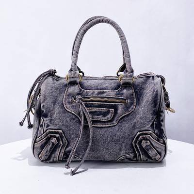 Vintage Denim Motorcycle & Bicycle Bags for Women Luxury Designer Bags and Bags New Simple Shift Shoulder Crossbody