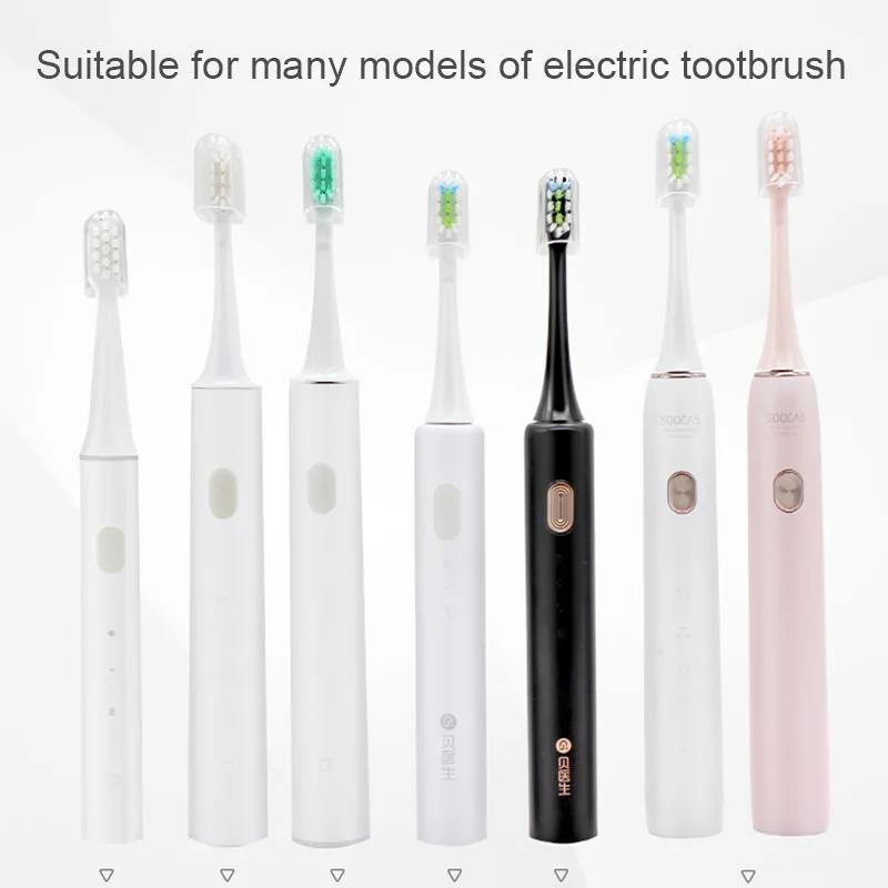 100 Pcs Replcement Brush Heads for Xiaomi SOOCARE X1 X3 X5 Mijia X3U X3 Electric Toothbrush Refill Head Sealed Package Wholesale