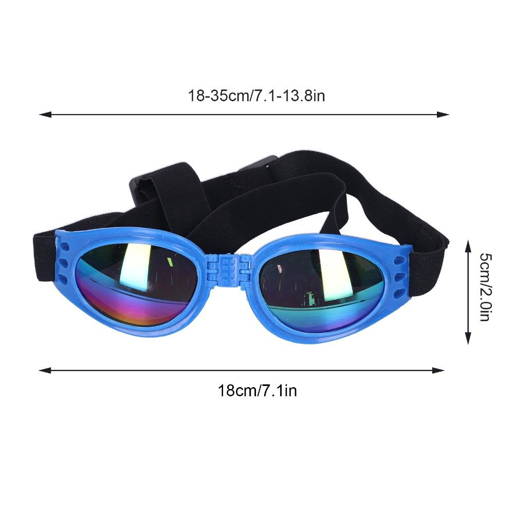 Foldable Structure Pet Sun Goggles Anti Ultraviolet Wind Tough Dog Sun Goggles Adjustable Fit Light Weight Pet Eyewear