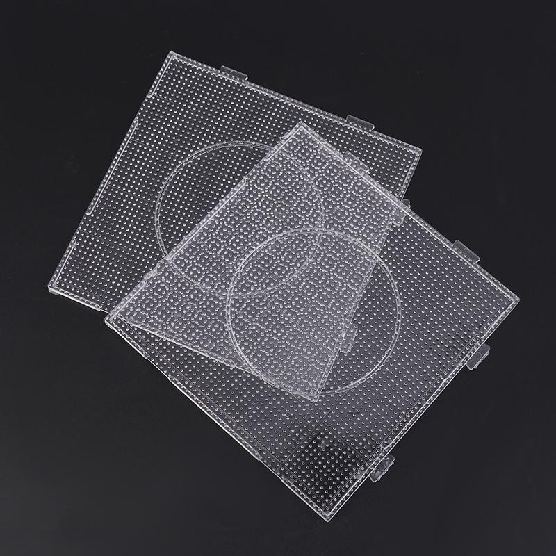 4Pcs 2.6MM Beads Pegboards Board For Perler Tool Fuse Beads Square Jigsaw Puzzle Template Children Educational Toys DIY