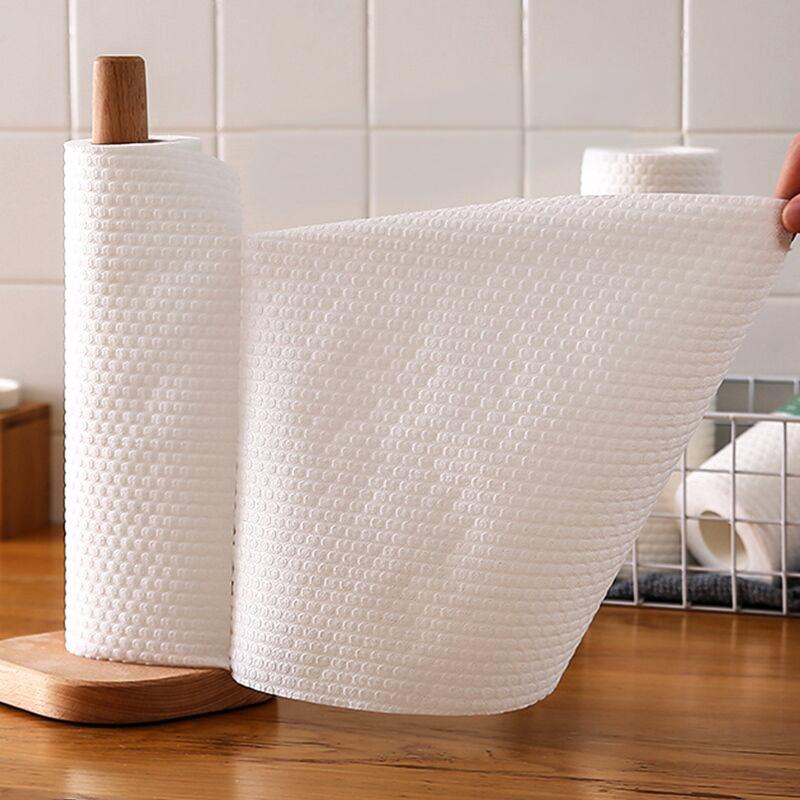 

Ленивая тряпка для мытья посуды Кухонная моющаяся печать Сухая и влажная одноразовая тряпка для мытья посуды Нетканая салфетка для уборки Салфетка для уборки White 30 #C1C2K#