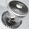 Car Cooling Air Fan USB Double Head Car ElectricCooling Air Fan for Rear Seat 360 Degree Rotatable with LED