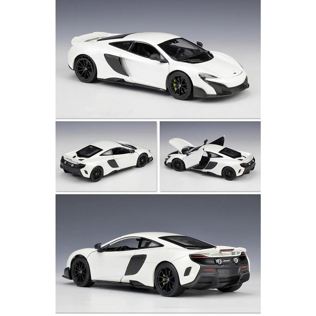 WELLY 1/24 McLaren 675LT Alloy Sports Car Model Diecast Metal Racing Super Car Vehicle Model Simulation Collection Kids Toy Gift