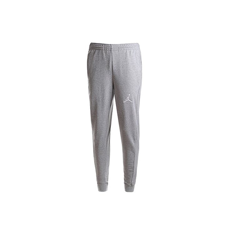 Jordan Air Knitted Sweatpants Men's Gray Moderate Straight Fit Pants 822661-063