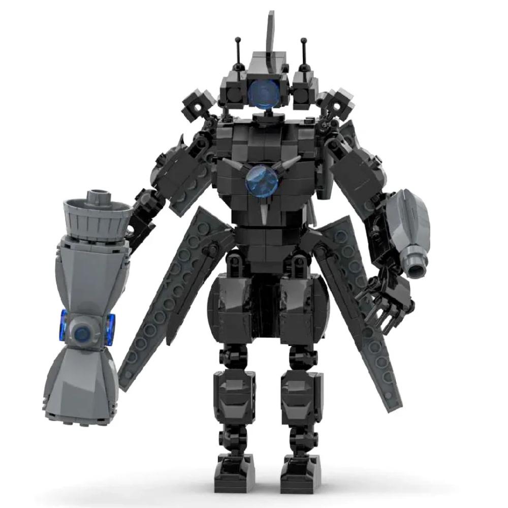 MOC Titan Speakermen Figure Model Camerman From Funny Anime Videos:For lego Skibidi Toilet ,444 Pieces Construction Blocks Toys