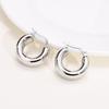 Women Dainty Hoop Huggie Earrings, Anti Allergy Stainless Steel Stud Earrings, Chic Birthday Party Fashion Jewelry To Mom Girls