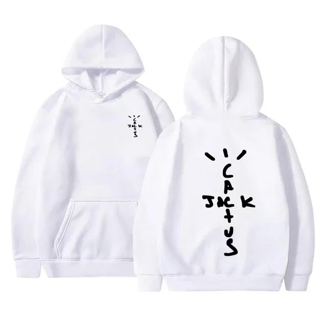 Men's Autumn/Winter Hip Hoodie Cactus Jack Swag Printed Fun Unisex Hooded Sweatshirt Casual Pullover Harajuku Style Loose Hoodie