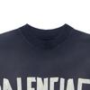 Balenciaga T-shirt da uomo a manica corta, vestibilità media, tipo nastro, nero sbiadito 739784TOVA91055