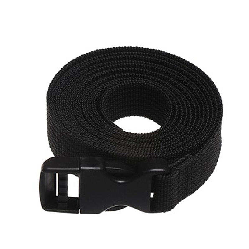 Cestovní uvázané nylonové zavazadlo s přivázaným nákladem Černé Odolný popruh na opasek s přezkou vačkou Cestovní sady Outdoor Camping Tool