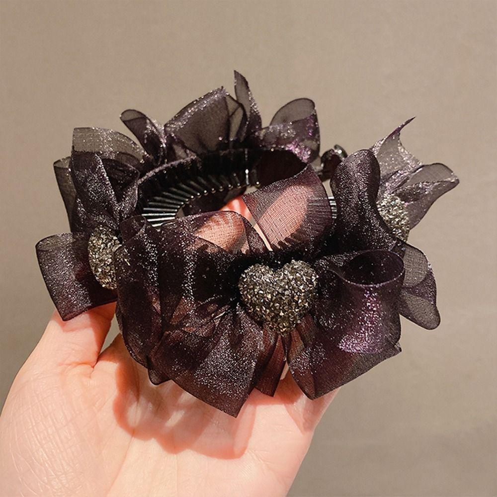 Clip Hair Tie Hair Claw Bow Hair Clip Korean Style Headwear Bownot Hairpin Female Hair Accessories