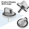 5 Pieces Universal Switch Knobs Oven Stove Knob Assembly Easy To Install Durable Metal Material for W10284885 Model