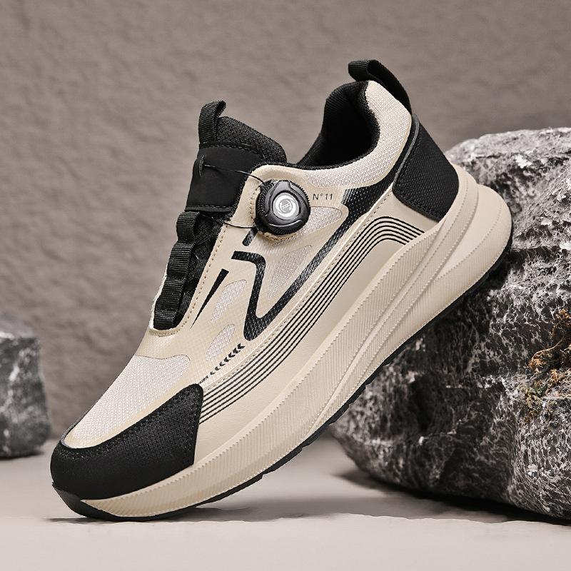 New Men's Shoes Fly-woven Breathable Mesh Men's Shoes Soft-soled Wear-resistant Sports Shoes Casual Outdoor Hiking Shoes Shoes