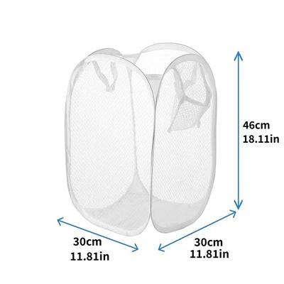 Collapsible Pop-up Mesh Laundry Basket Portable Clothes Hamper for Easy Washing and Storage of Dirty Clothes Socks Toys Sundries