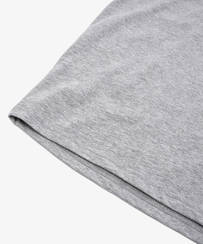 UNDEROFF Men'S Cotton Short Sleeve Crop Top Melange