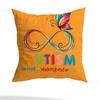 Autism Acceptanc pillowcase casual style decoration, suitable for home decoration (excluding pillow core)