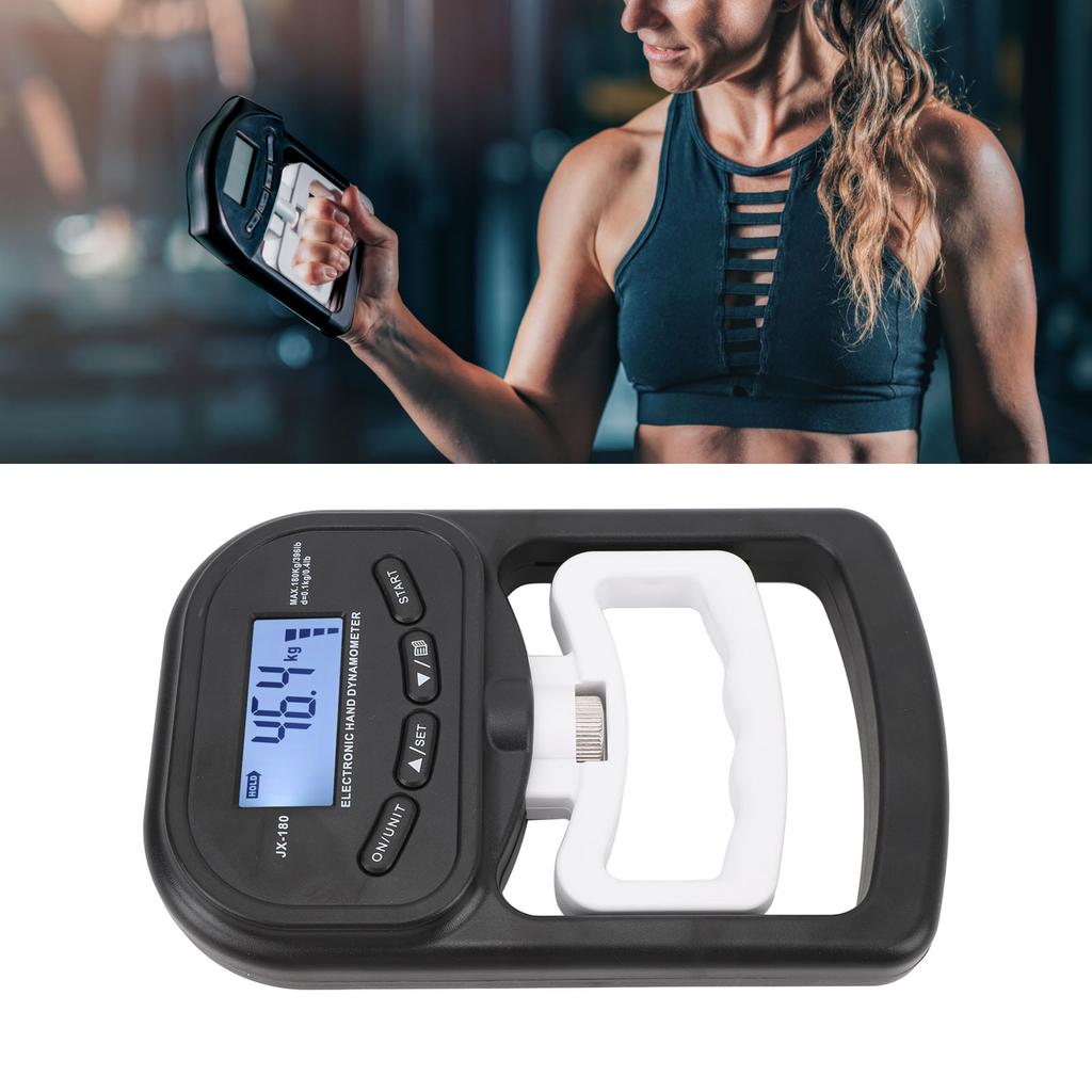 Hand Grip Strength Trainer High Accuracy Digital LCD Display 396lbs Electronic Hand Dynamometer for Sport Training
