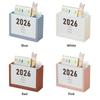 Self-discipline Plan 2026 Desk Calendar Multicolor Plastic Makeup Brush Holder Two Grids Multi-Function Pencil Container Office