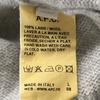 Italiaanse A.P.C. 100% Wol V-hals Trui Heren S Lichtgrijs cBH560(GEBRUIKT)