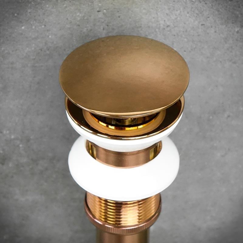 Antique Bronze Washbasin Stopper with Overflow, DECORATIVE