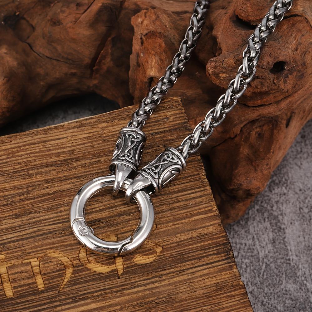 Men's Dragon Bone Chain Necklace - Minimalist Snake Bone Chain Weaving Pendant, Minimalist Necklace, Durable Chain