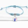 Anime Stylish Bracelet With Adjustable Blue Cord For Use Unisex
