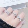 Light Luxury Cross High-End Feeling Full Of Diamonds, Zir*****Pen Ring, Female Geometry Super Flash Exquisite Stacking Ring
