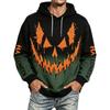 Herren Halloween Kapuzenpullover mit Taschen für Freizeit, Komfort, Sport und Alltag