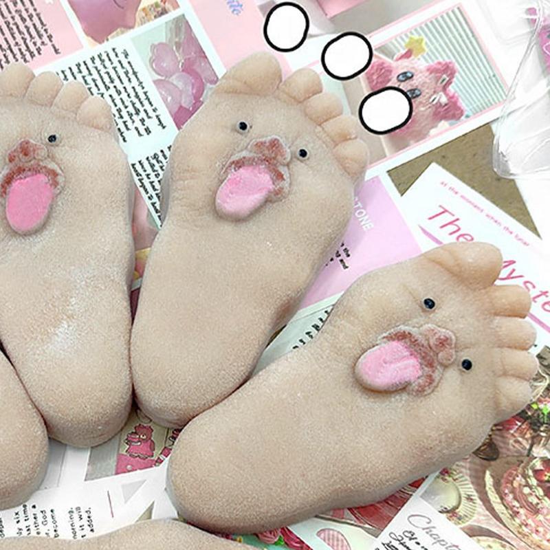 Big Feet Squishy Stress Ball Slow Rebound Fidget Toy Funny Stress Relief Venting Ball Reliever Squeeze Sensory Toy Birthday Gift