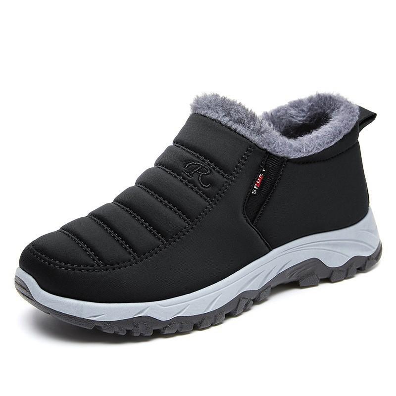 Cotton shoes winter processing source manufacturer versatile boots piled and thickened couple large size cotton boots