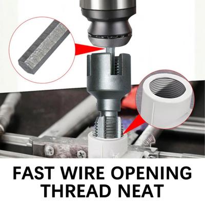 Electric Drill Compatible Pvc Pipe Threader Kit  DN15 DN20 Pipe Pvc Pipe Thread Cutting Tool Pprppe Pipe Thread Cutting Tool