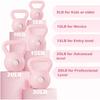 Kettlebells Fitness Exercise-Pink Strength Training Kettlebell Sets,Dumbbell Weights for Home Gym Equipment