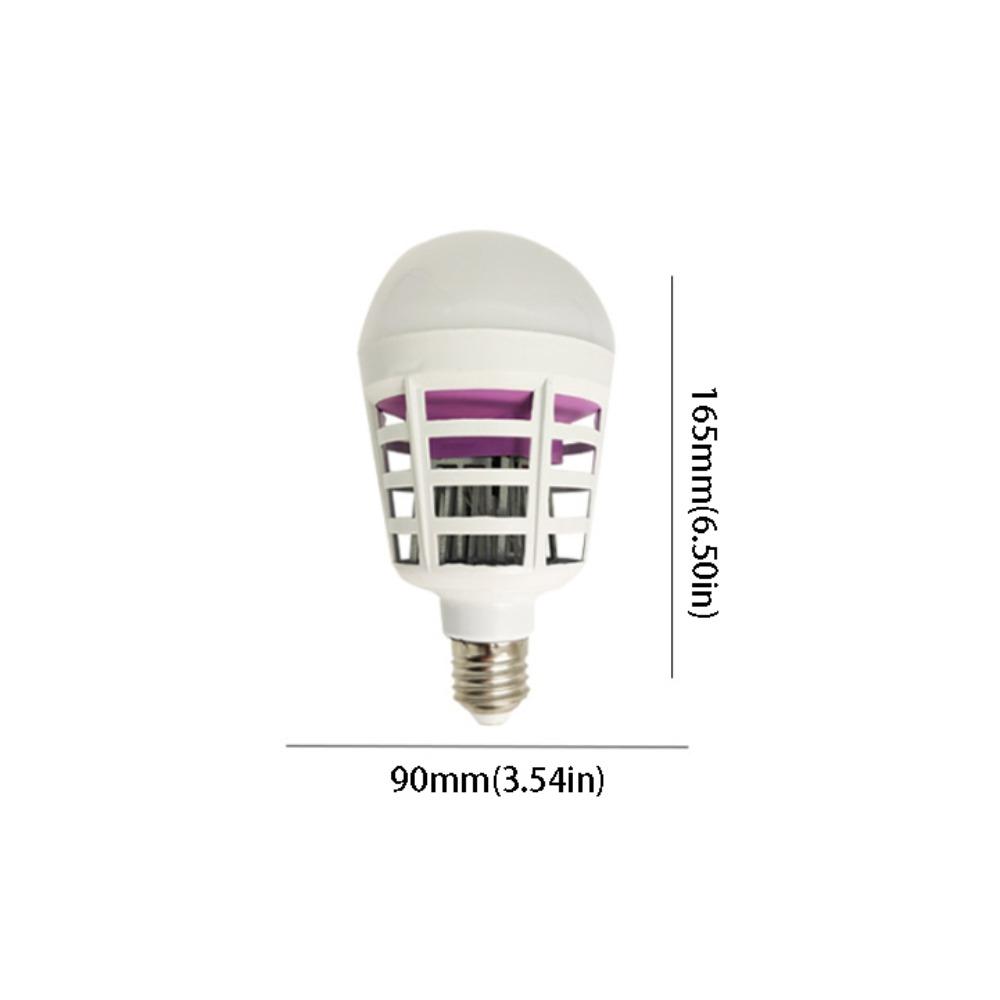 

Indoor Outdoor Mosquito Trap Lamp Electronic Light Bulb Electronic Fly Zapper Garage Style B