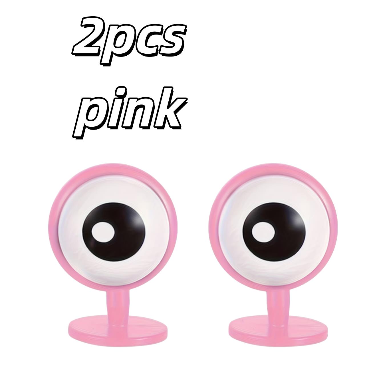 

2pcs Electric Vehicle Eye Decorations – Cute Car & Helmet Mod, Quirky Motorcycle Accessories