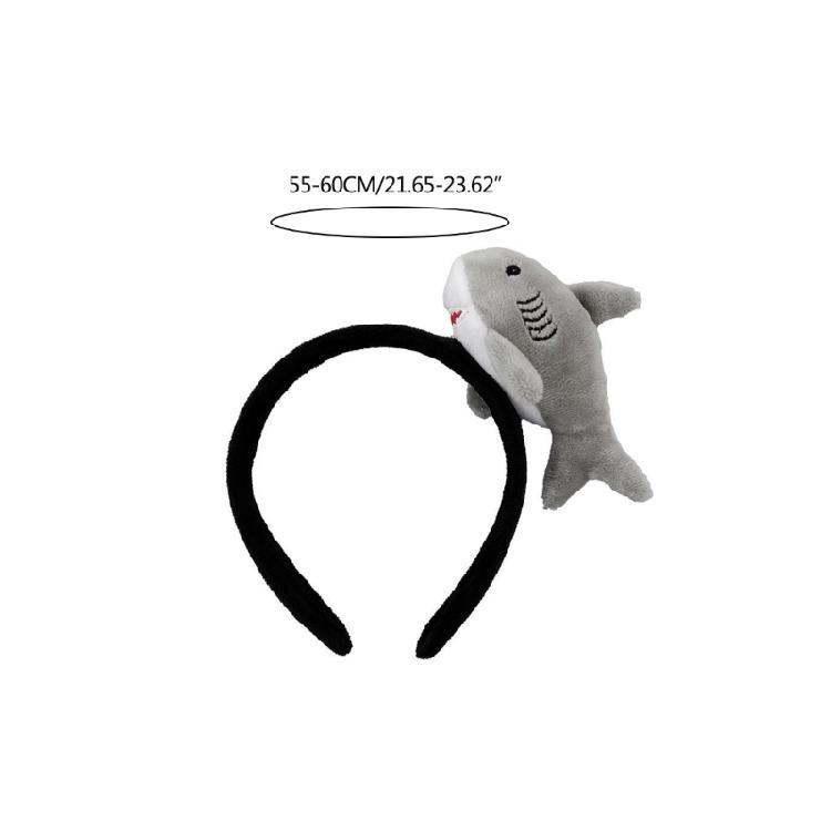 3D Plush Fish Headband Cute Stuffed Ocean Animal Hair Hoop Makeup Headdress