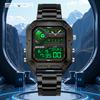 SANDA 6278 Multi functional Square Fashion Electronic Watch Top Men's Watch Waterproof Sports Outdoor Alarm Clock Men's Watch