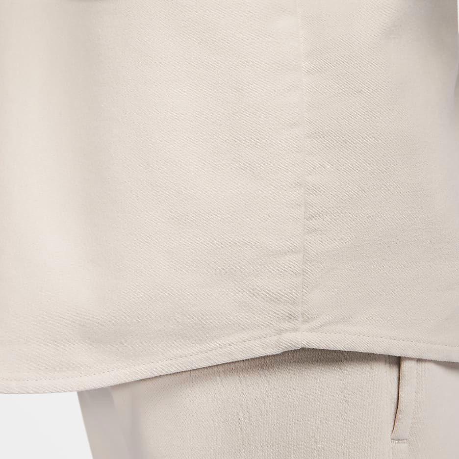 Nike Swoosh Life Loose Solid Color Casual Long Sleeve Shirt Men Shirts Light-All-wood-Brown FB7743-104