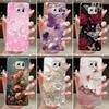 Pentru Samsung S6 G920F Husă Samsung Galaxy S6 edge Plus G925F Capac Transparent Flori Fluture Luxos Husă Telefon Moale TPU Silicon