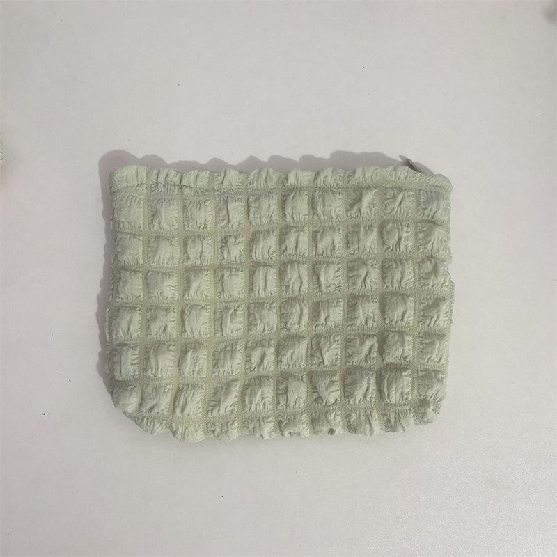 Cute Solid Color Bubble Cloud Makeup Bag Women's Cosmetic Bag Skincare Organizer Large Capacity Travel Toiletry Bag Pouch