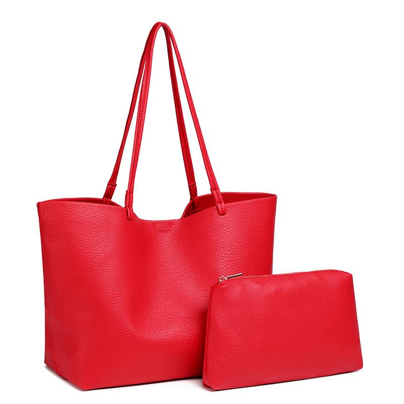 

Bag Women S Soft Pu Mother And Child Large Bag Women S Shoulder Bag Niche Fashion Large Capacity Tote Women S Bag 45*16*26