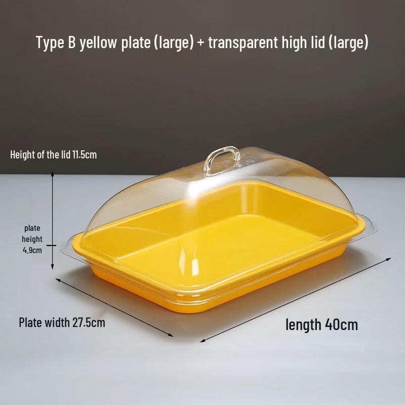 Stainless Steel Rectangular Serving Tray with Lid