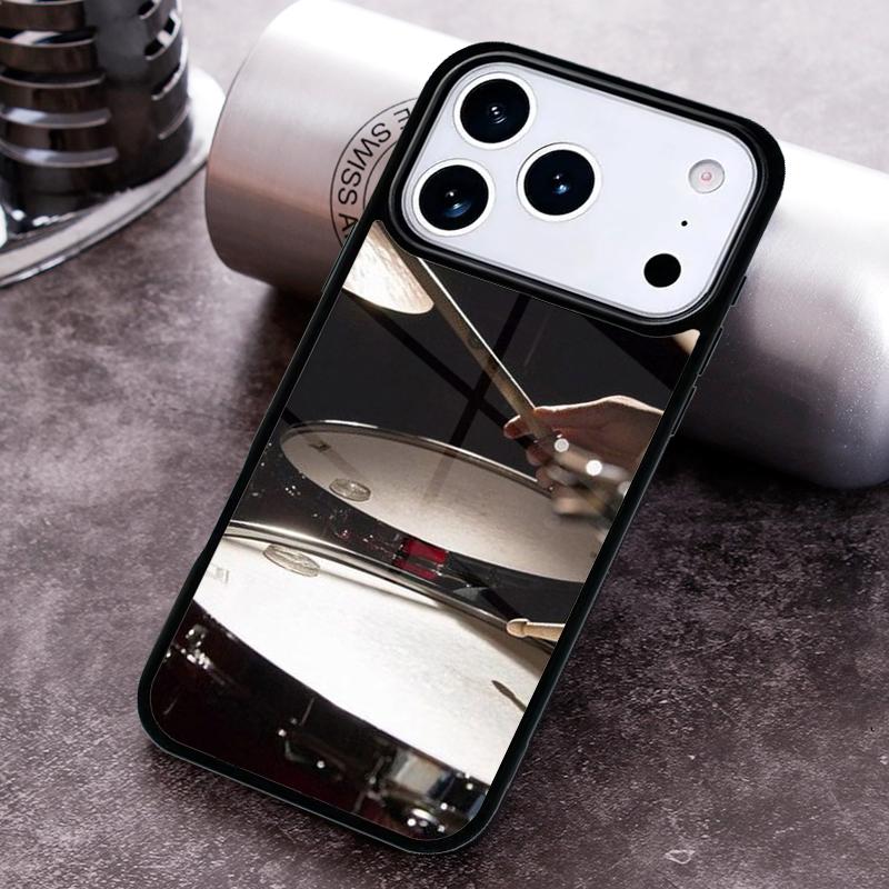 Drummer Playing Drums Phone Case For iPhone 17 16 15 14 13 12 11 Pro Max Plus 17Air Soft Silicone Cover