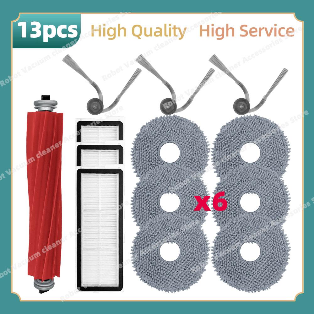 Kompatibel für ( Roborock QR 798 / QR 598 / QV 35A / QV 35S / Qrevo L ) Teile Hauptbürste Seitenbürste Hepa-Filter Mopptuch Staubbeutel
