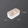 Removable Divider Lunch Storage Container ABS Airtight Kitchen Organizer  For Picnics