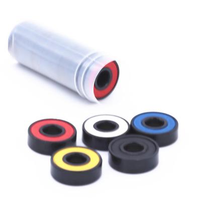 608RS ABEC-9 Skateboard 608-Color Scooter Bearings 8x22x7 Mm 10Pcs 608 V RS Surface Black  PA66 Cage 608 Ball Bearing 608-2RS