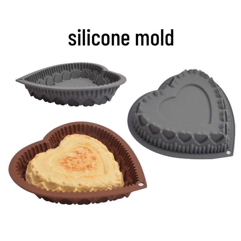 Heart-Shaped Silicone Cake and Bread Mold for Air Fryer