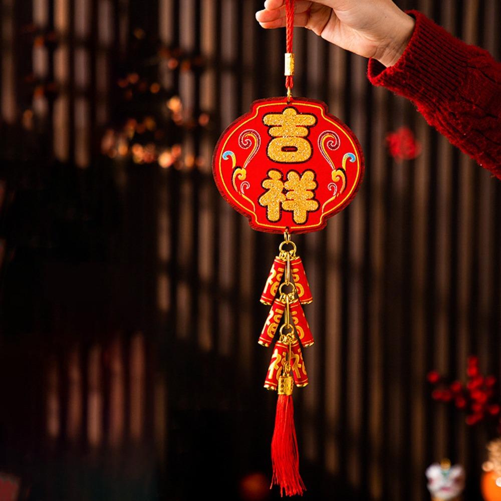 Rote Neujahrsdekoration Traditionelles Pferdejahr Hängende Ornamente Heimdekoration