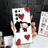 Cartoon Cute Pucca Garu Soft Phone Case for Samsung Galaxy S26 S25 Edge S24 Ultra S23 Plus S22 S21 FE S20 Black Cover Back Shell